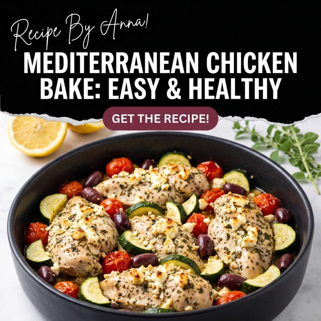 Mediterranean Chicken Zucchini Bake