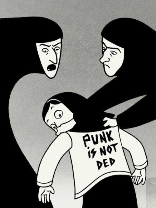 May be an image of text that says 'T PUNK NOT ۱۶ DED'