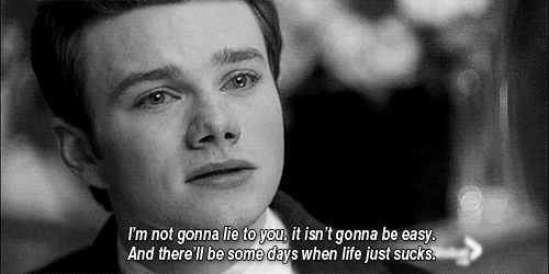 GIF gay quote kurt hummel quote suicidio - GIF animado en GIFER