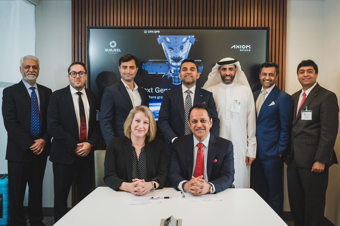 Axiom Space, Burjeel Holdings sign agreement to conduct research, test new  technologies in space - Aletihad News Center