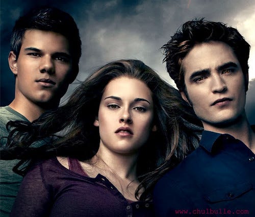 Twilight image of Bella, Edward and Jacob