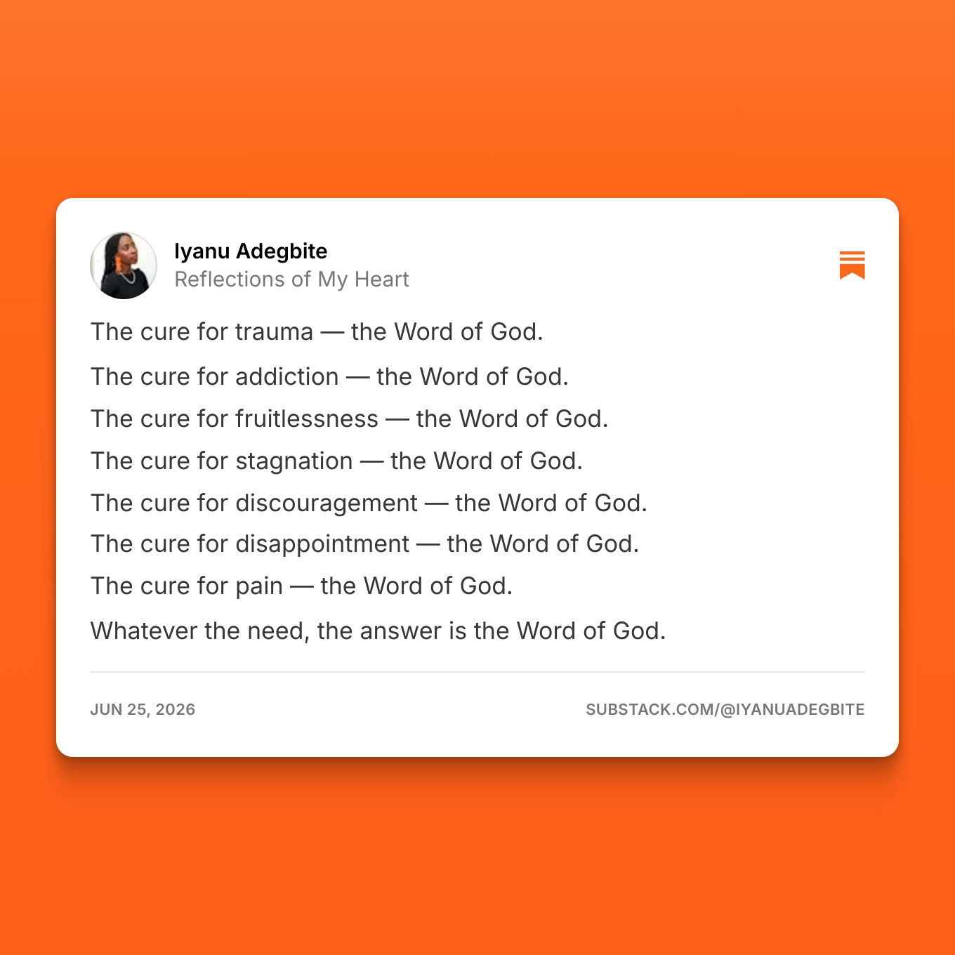 The Cure to the World: The Word of God (Part 1)