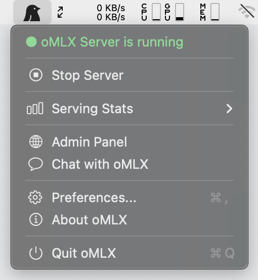 oMLX Menubar