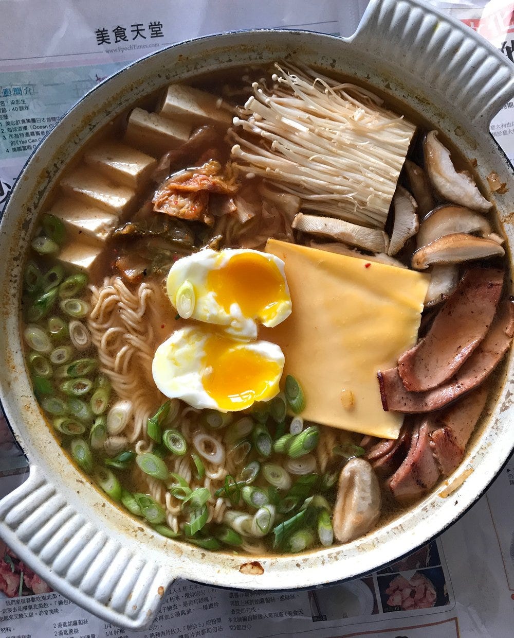 Budae Jjigae with Fried Bologna