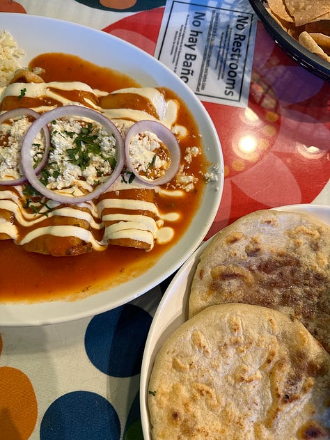 Enchiladas and pupusas. Al pastor and carne asada tacos. Jollof rice with stew and plantains, the correct way.