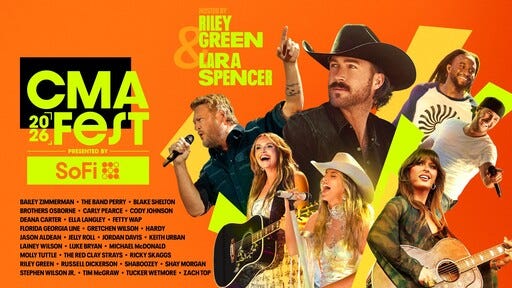 CMA Fest 2026' Premieres THURSDAY, JUNE 25 8/7c: See the Concert Special  Lineup | ABC Updates