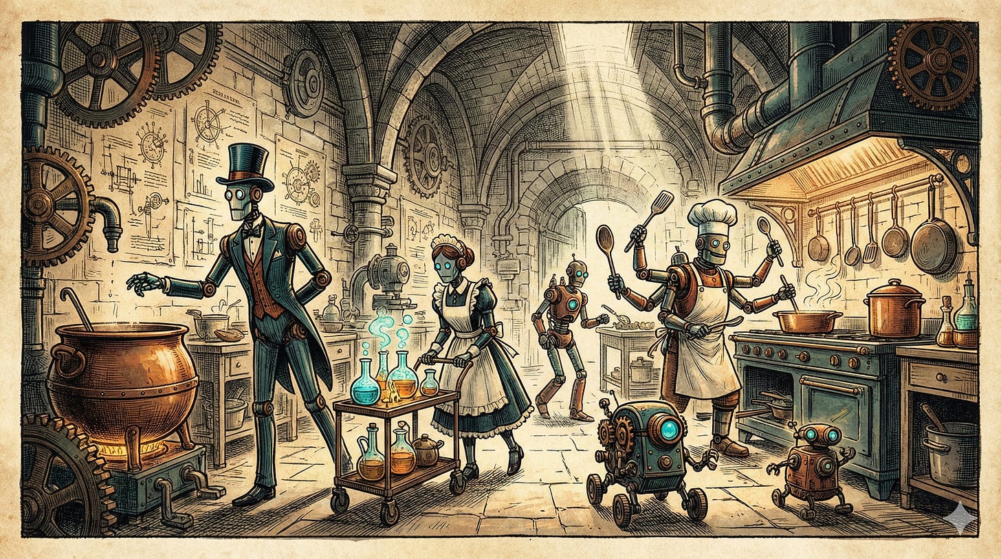 Solopreneur building a personal AI agent team — networked agentic organization vision