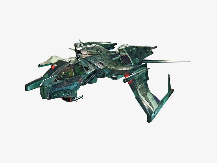 FOUR images of space vehicles from Star Citizen