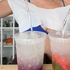 Deli Container Mocktails, two ways