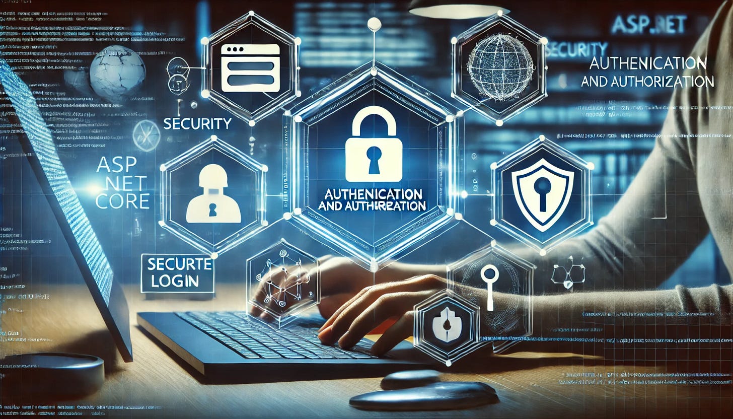 Lock icon, shield, and a computer showing a secure login for web application security. 