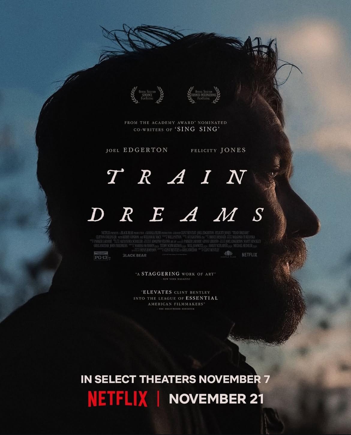 Train Dreams" Teaser Trailer: Joel Edgerton Leads a Story of Loss and Labor  in Clint Bentley and Greg Kwedar's Poetic Adaptation of Denis Johnson's  Novella