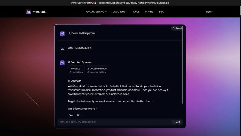 free AI tools to build mobile app - Mendable