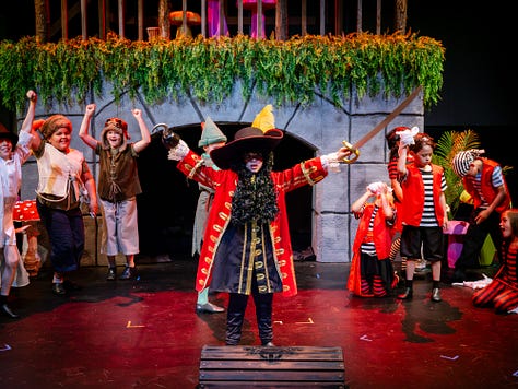 Images from the three 2026 spring productions: Beetlejuice Jr., Shrek Jr., Peter Pan Jr. 