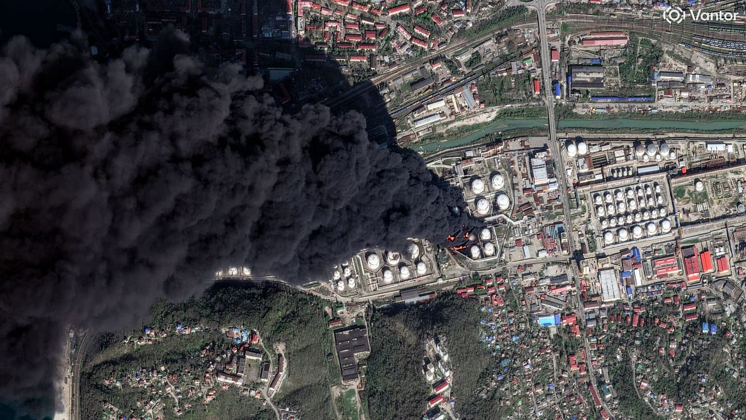 Ukraine confirms 3rd devastating drone strike on Russia's Tuapse oil refinery