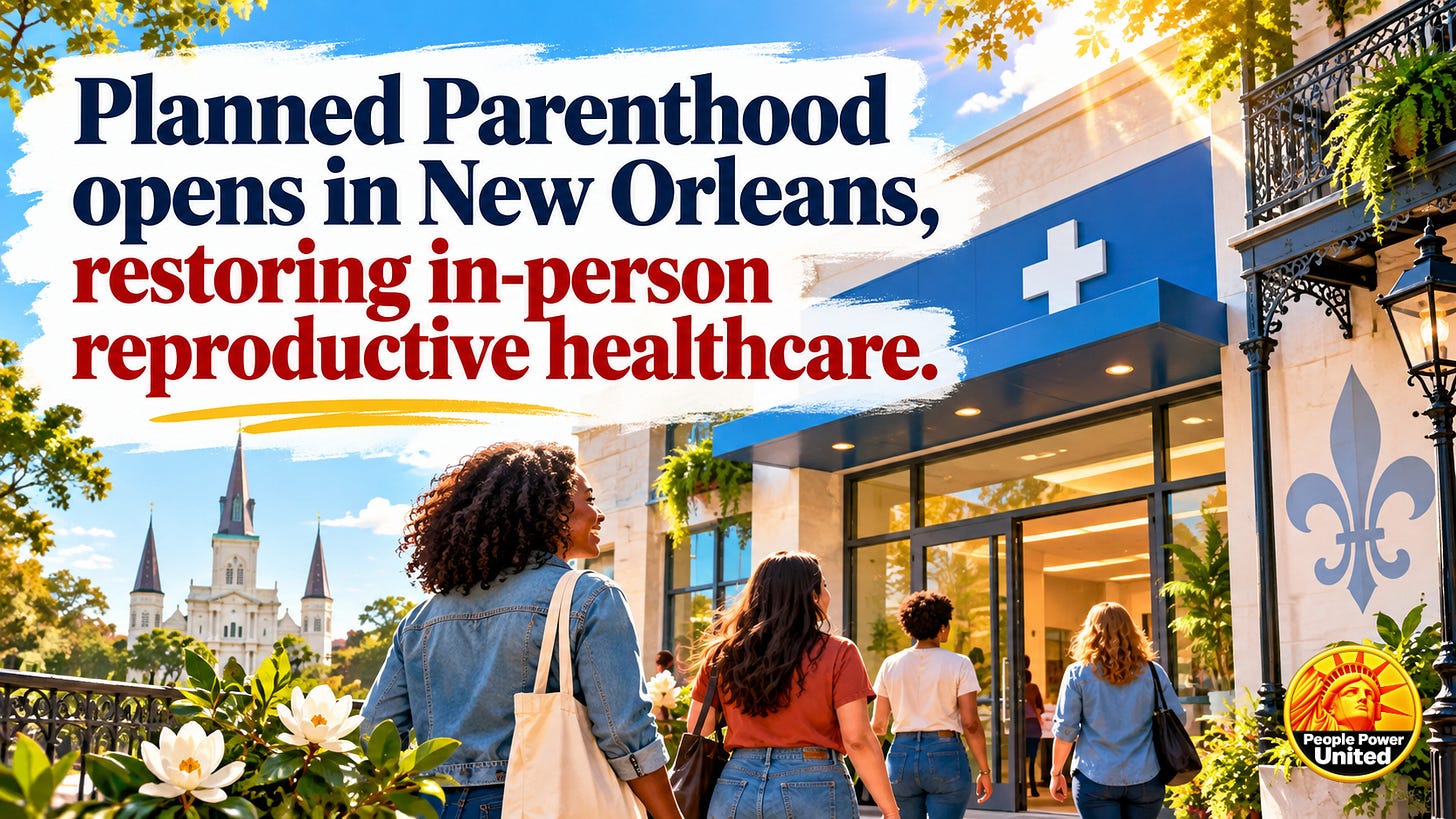 Planned Parenthood opens in New Orleans, restoring in-person reproductive healthcare. Planned Parenthood opens in New Orleans, restoring in-person reproductive healthcare.