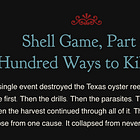 The Shell Game, Part 3: A Hundred Ways to Kill a Reef