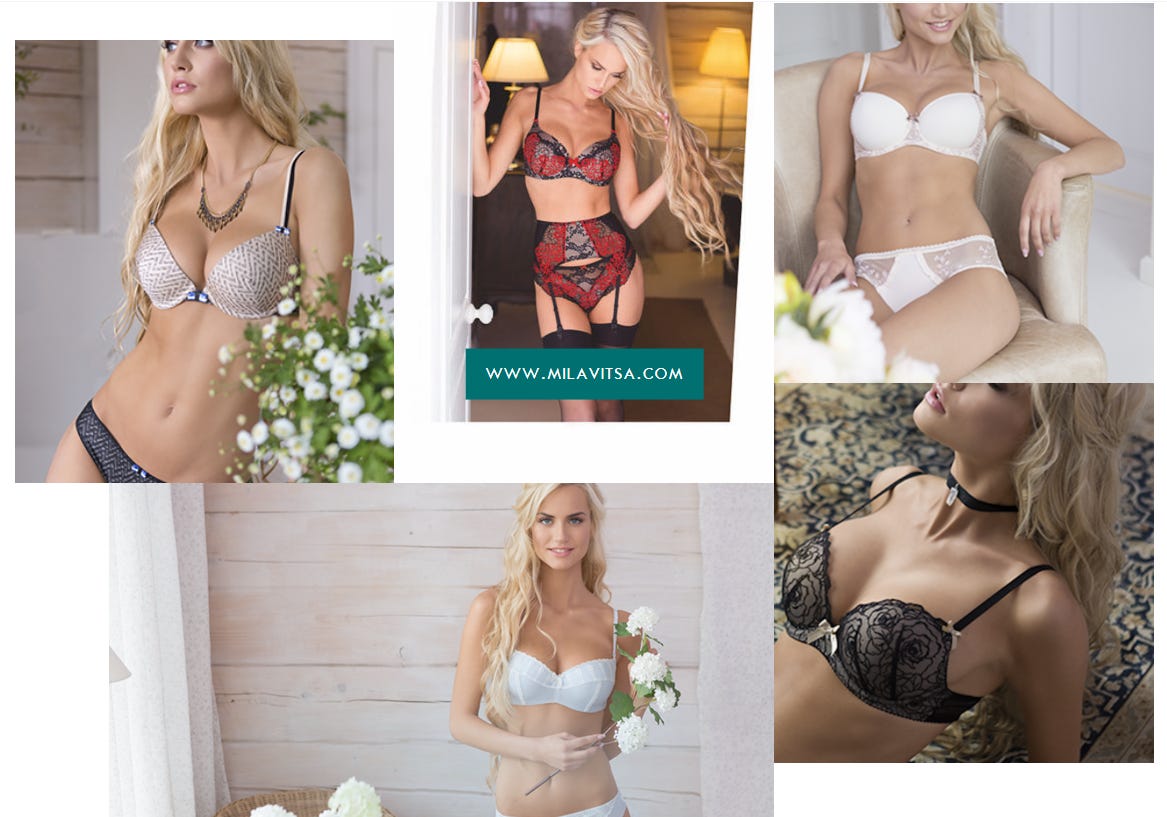 Images of Silvano lingerie being modelled Images of Silvano lingerie being modelled