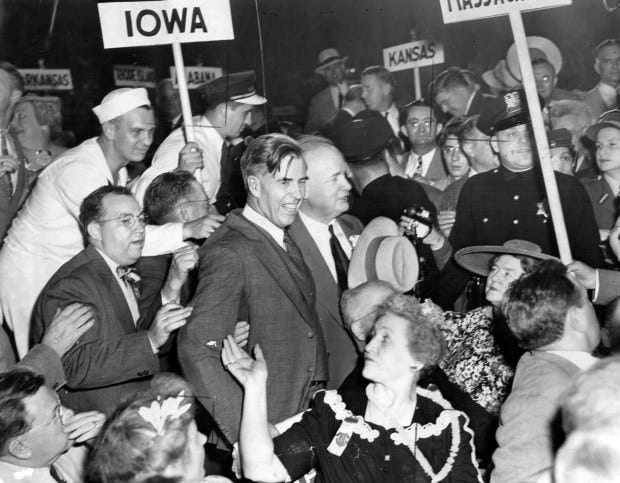 In 1944, Democrats knew the VP could be the next president