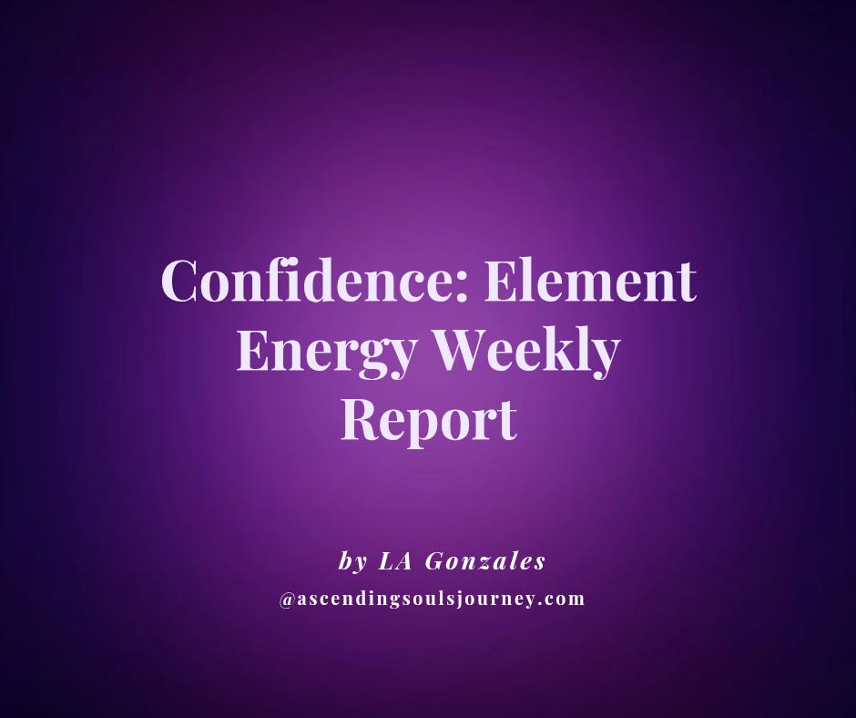 Confidence: Element Energy Weekly Report by LA Gonzales
