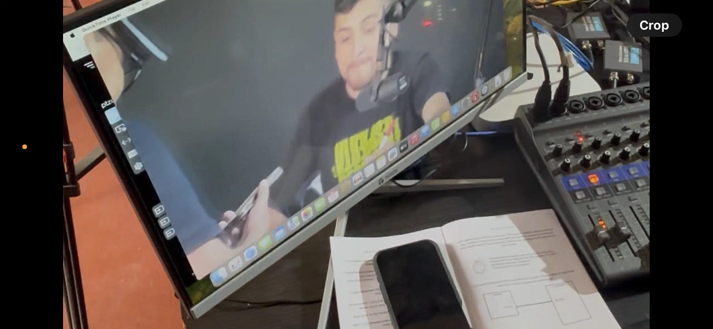 Broadcast workstation for Gospel mission coordination
