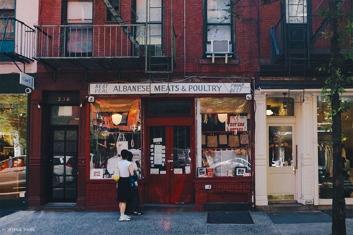A storefront in Nolita