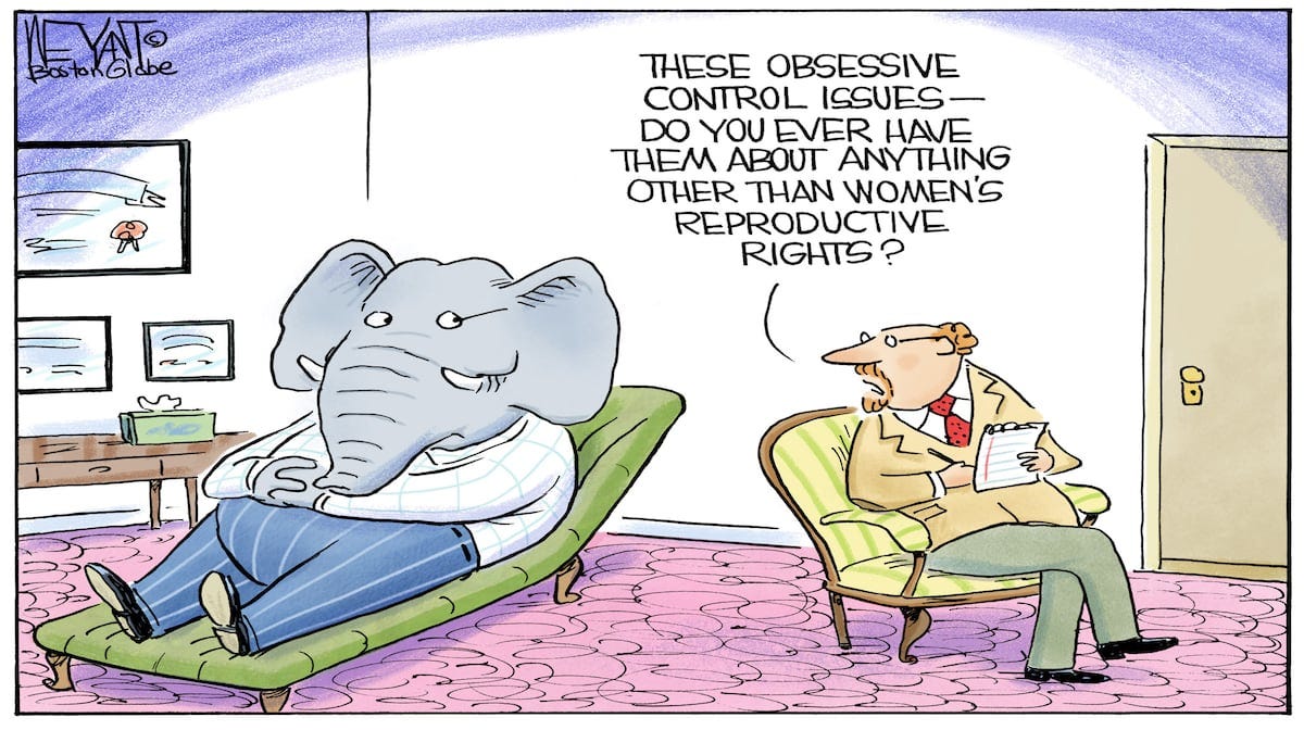 Cartoon: Republicans are obsessed with controlling reproductive care