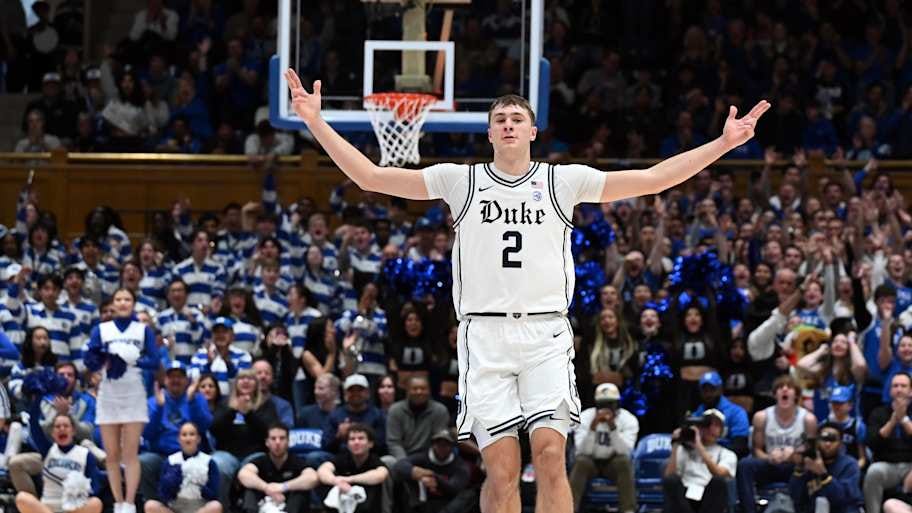 Flagg leads the Blue Devils in all five major statistical categories. | Rob Kinnan-Imagn Images