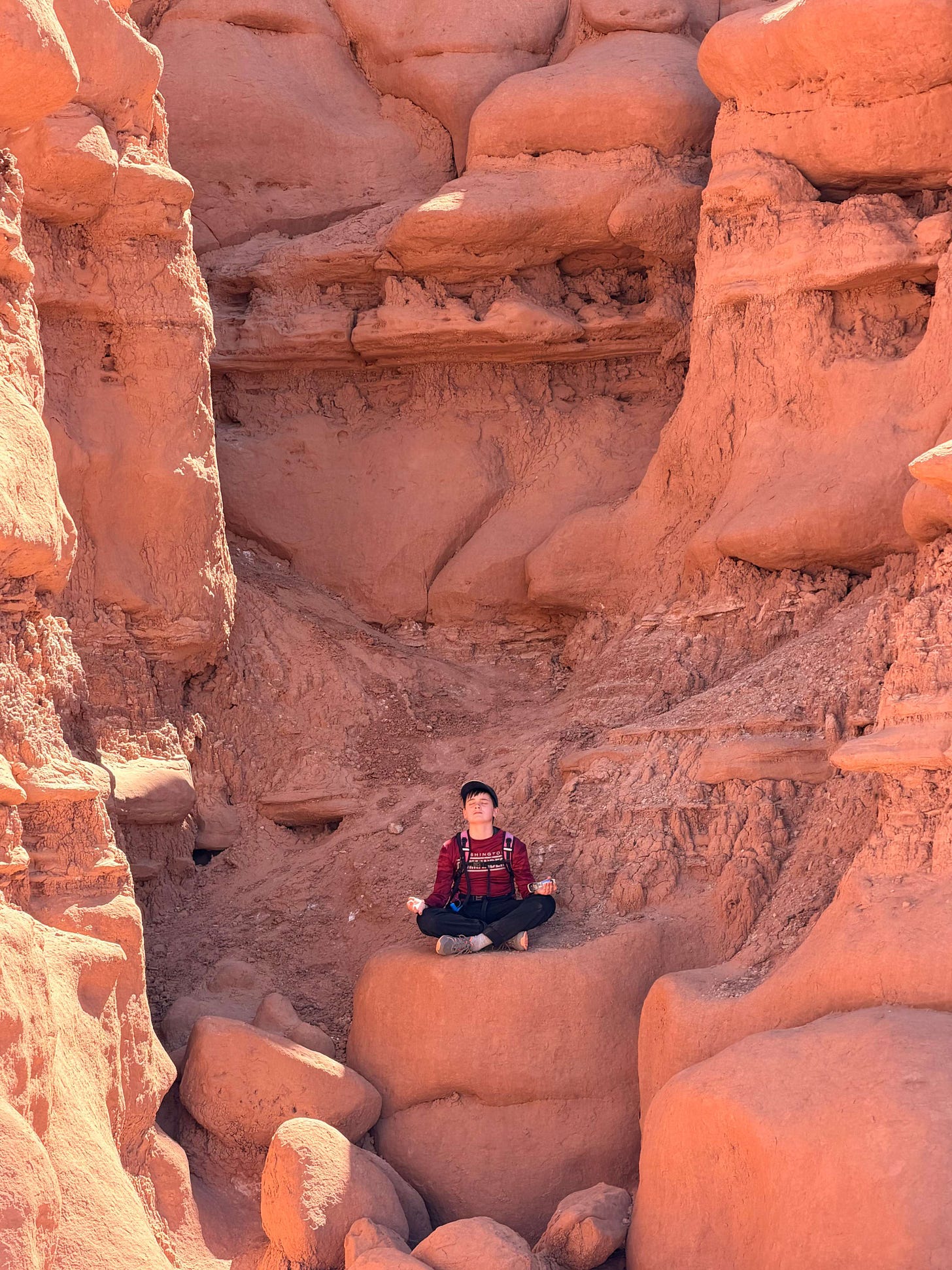 Unique hoodoo rock formations at Goblin Valley State Park, Utah