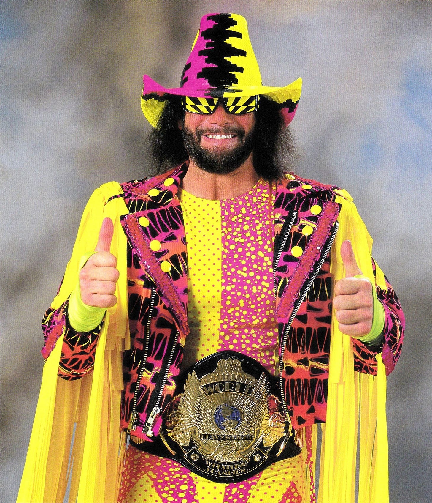 WWF Wrestling on X: "World Champion of the day: "Macho Man" Randy Savage -  Began his second title run at WrestleMania VIII on April 5, 1992. This  reign totaled 149 days. 🏆 #