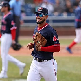 Who were the Red Sox top offensive minor leaguers for the month of April?