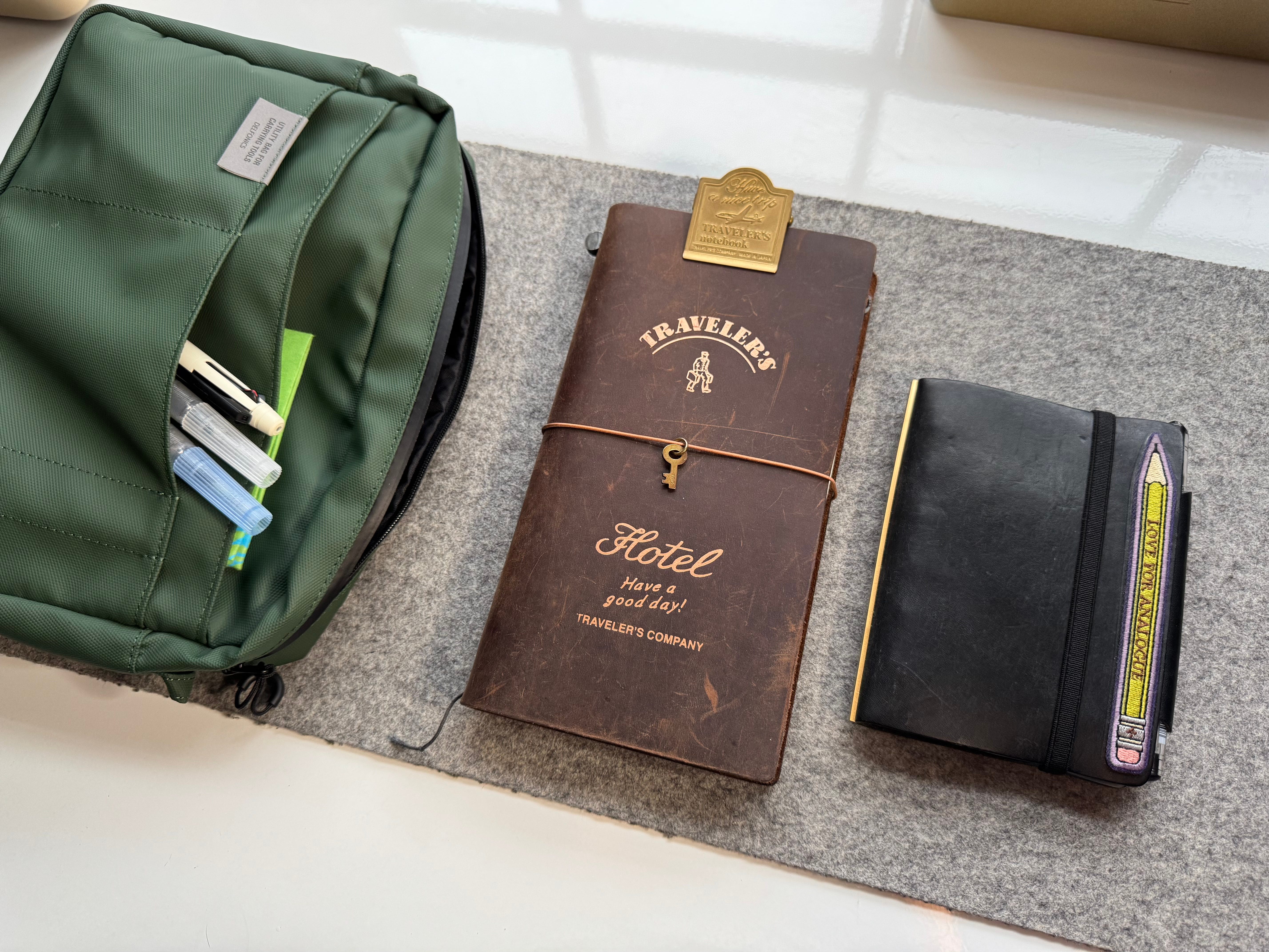 backpack travel journal and Travel Planner (with prompt) A guided hardcover journal wrapped in bookcloth featuring the Rifle Paper Co Every Journey Has a Story