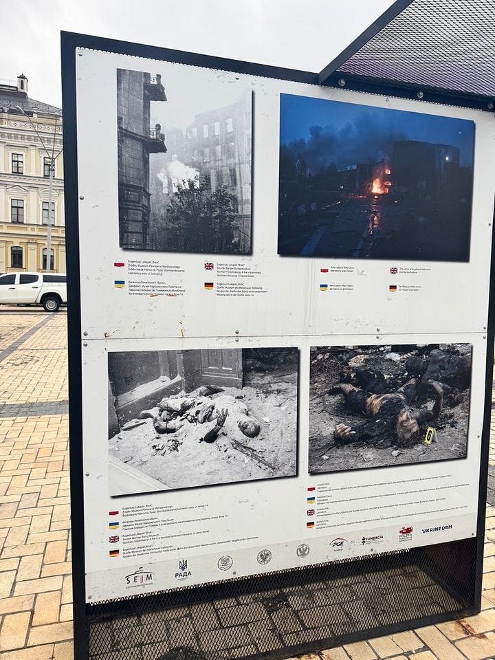 The Freedom Memorial in Kyiv