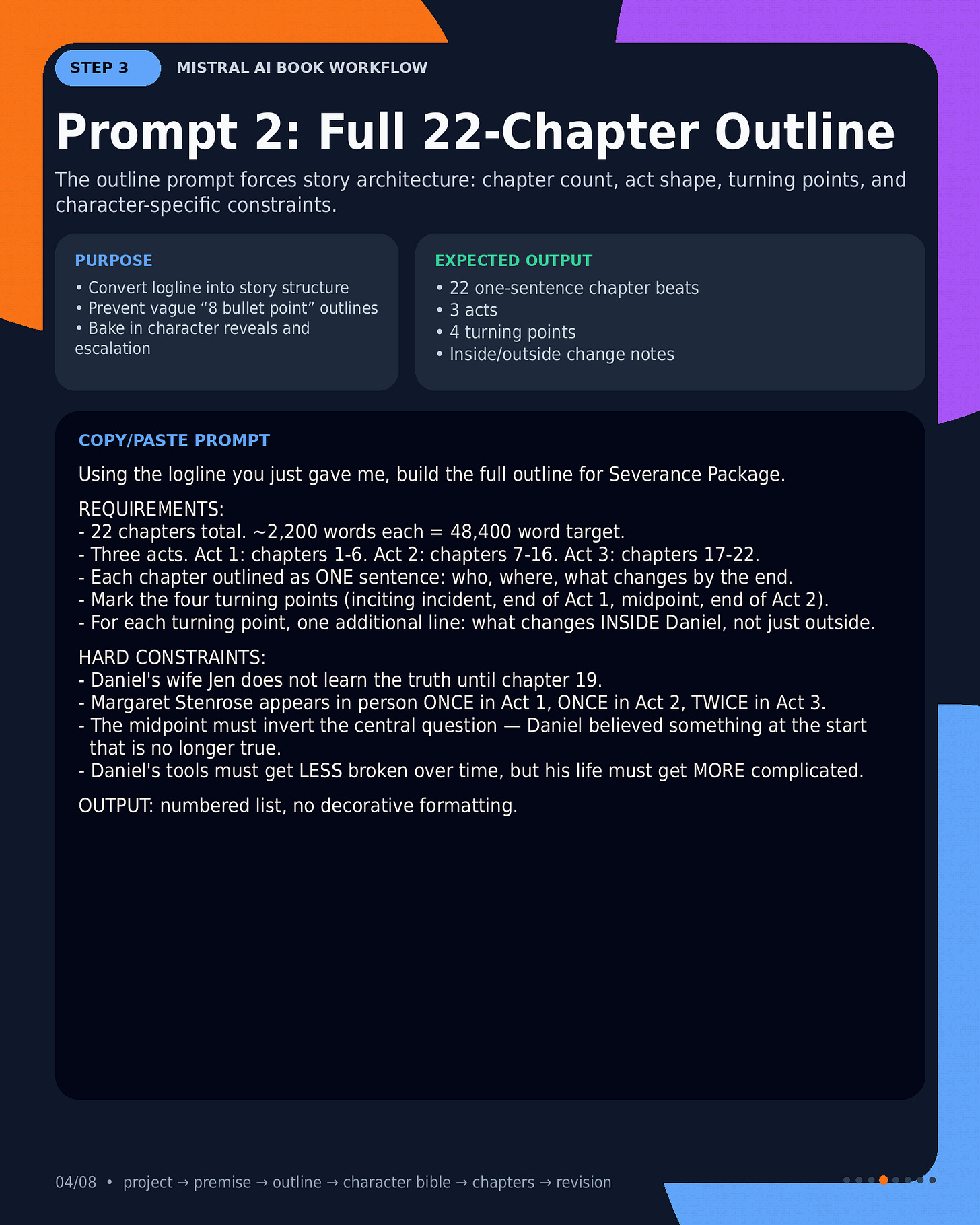 Outline prompt