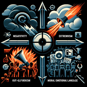 The four dark laws of online engagement and the science of group psychology