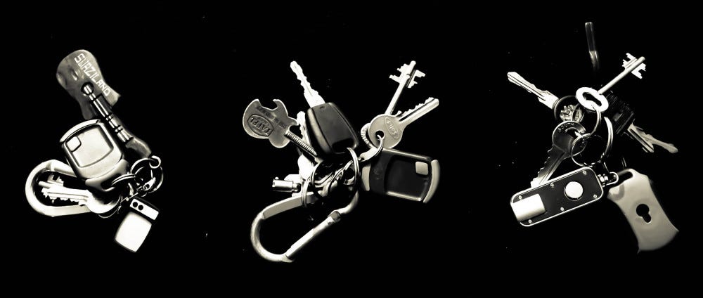 Keys Black and White Three