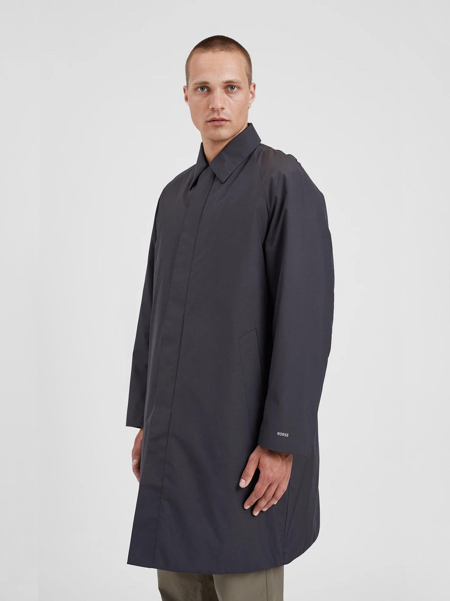 Mens Battleship Grey Vargo Gore-Tex Mac Jacket