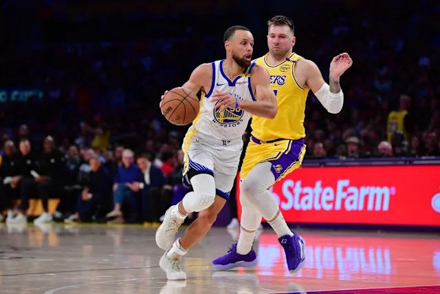 Luka Doncic Makes Steph Curry Admission During Lakers-Timberwolves - Yahoo  Sports