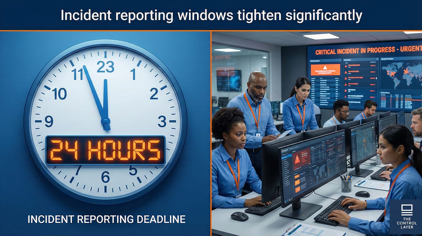 24-hour incident notification deadline with response team working