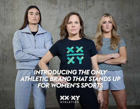 XX-XY Athletics is the only athletic brand that stands up for women’s sports
