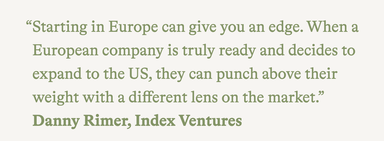Starting a company in Europe Index Ventures