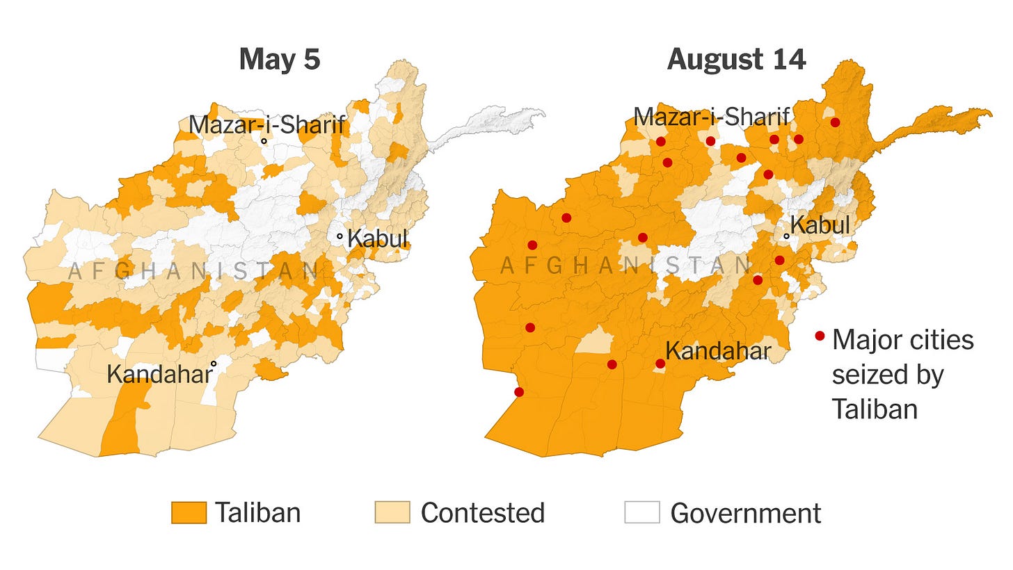 Map: See How the Taliban Gained Control in Afghanistan - The New York Times Map: See How the Taliban Gained Control in Afghanistan - The New York Times