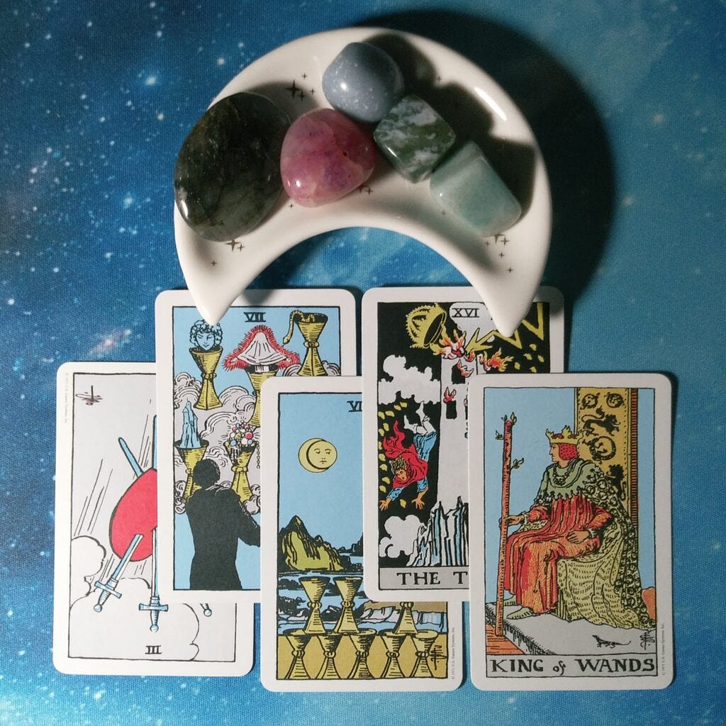 A Message from the Universe ~ Change is Messy, Rider Pocket Tarot Cards