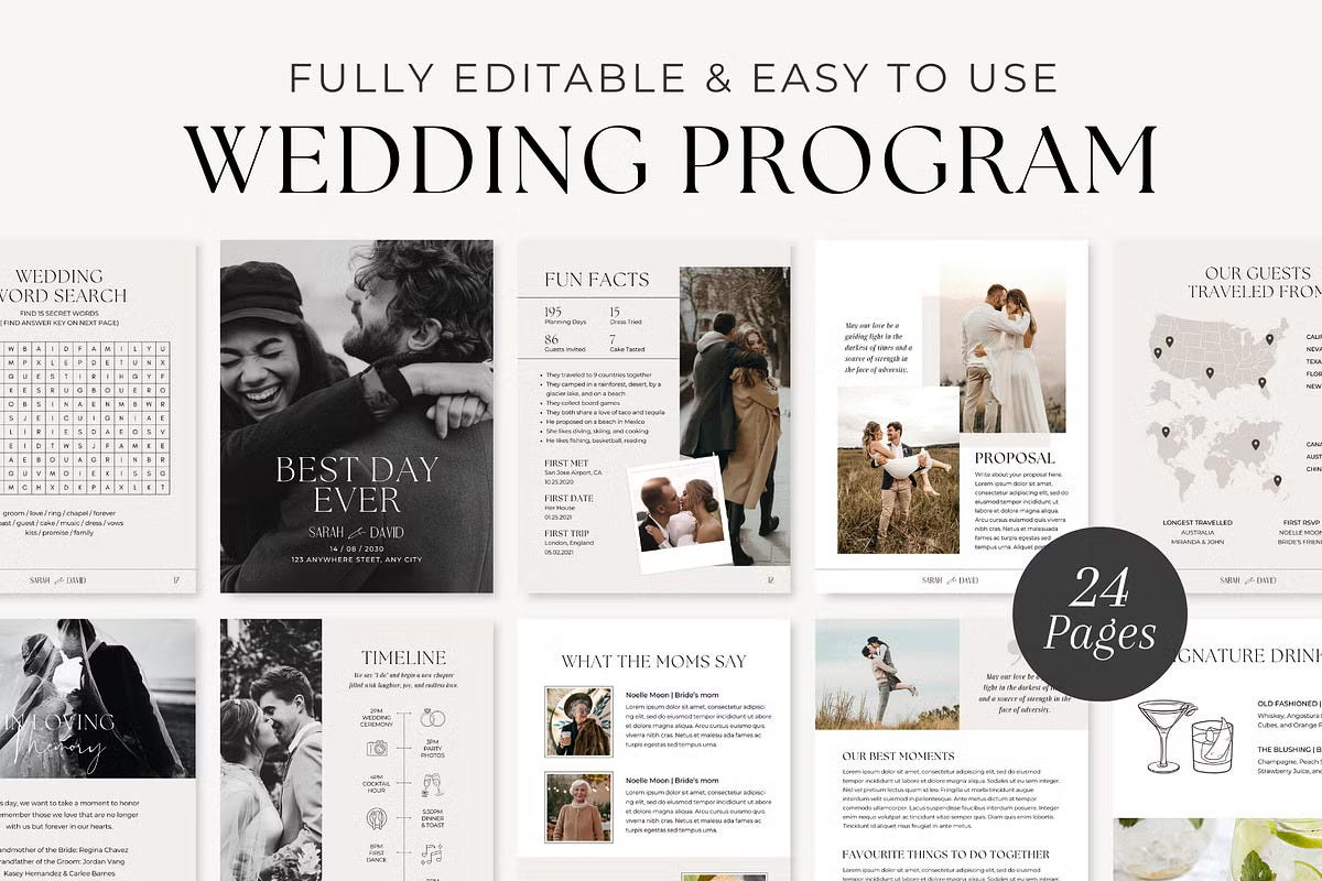 Wedding magazine program 60 photos - Astyledwedding.com
