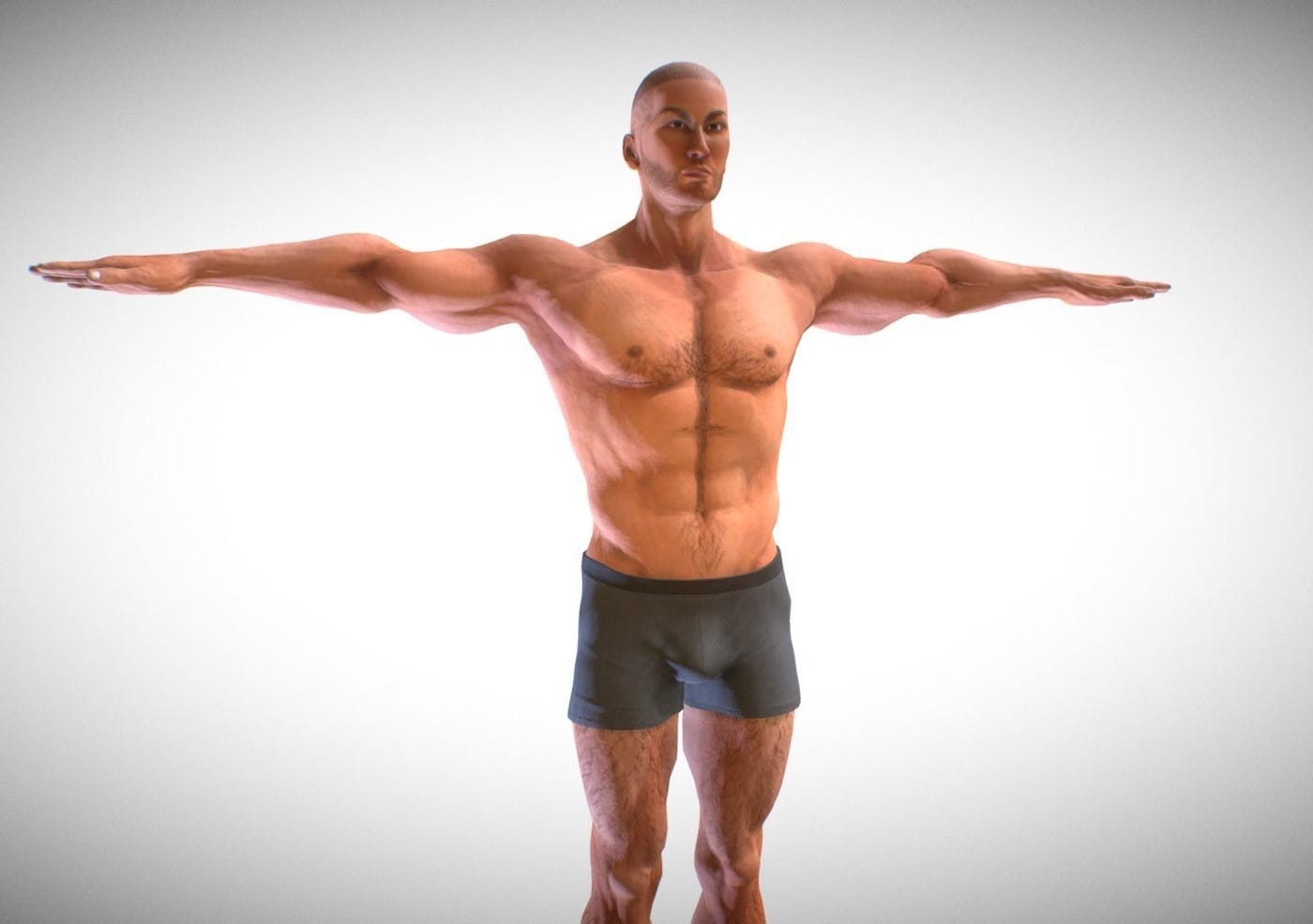 Strong Male Character | CGTrader
