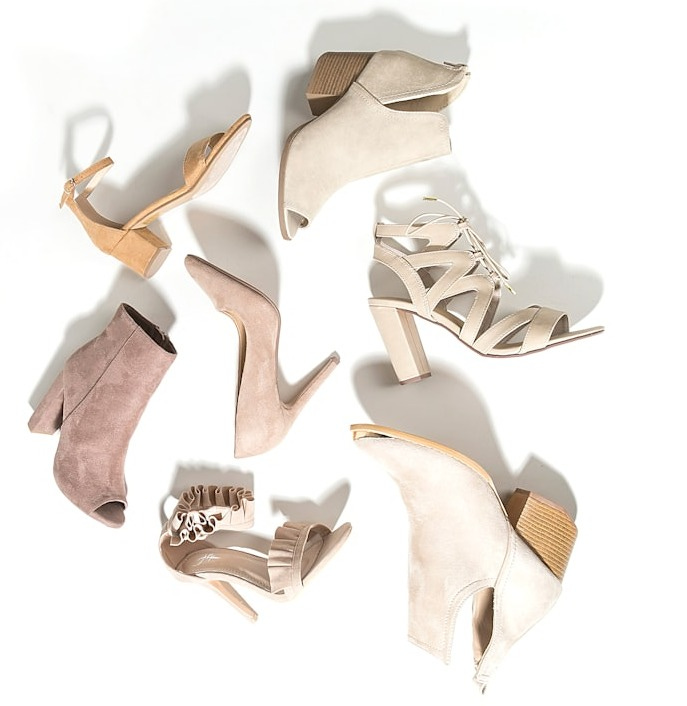women's seven assorted-color footwear on surface