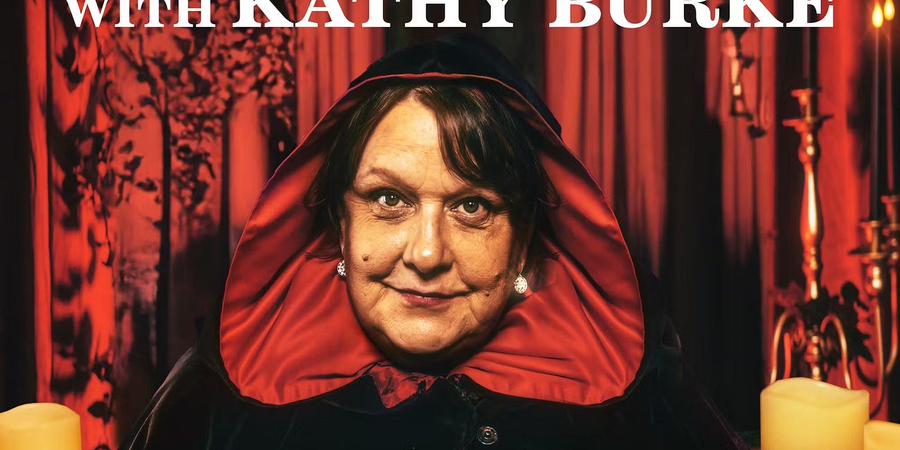 National treasure Kathy Burke hangs up her cloak and hands over the reins of chart-topping Sony Music Entertainment podcast, Where There’s A Will, There’s A Wake