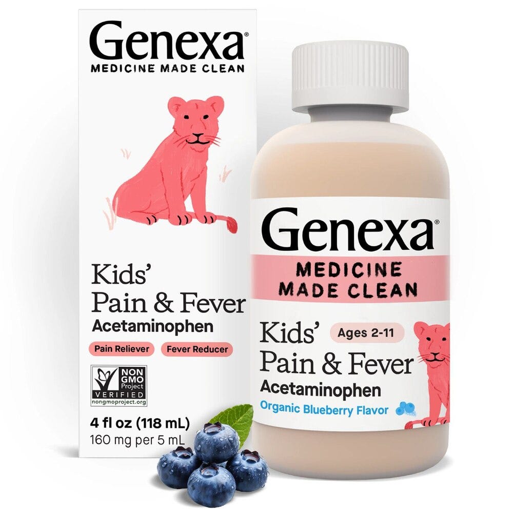 Genexa Kids' Acetaminophen Oral Suspension, 4 FL OZ enlarged image 0 of 9