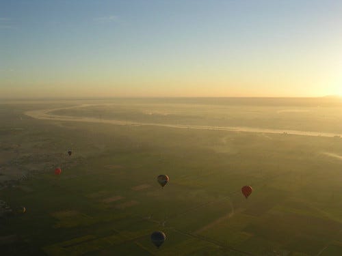 The view from the balloon The view from the balloon