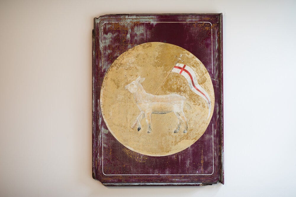 A painting at Sheep &amp; Meadow. This