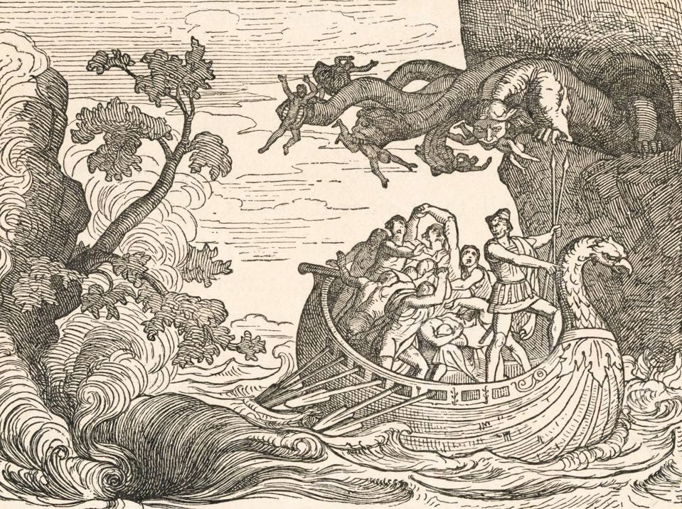 Print of The Ship of Ulysses